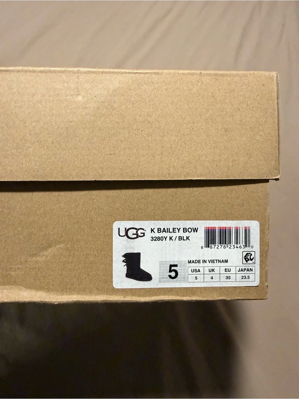 UGG Kids Bailey Bow Boot - Black